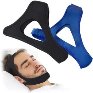 Kinband Anti Snurken - Kinband Snurk Reductie Kaak Ondersteuning - 2 Stuks Voor Mannen Vrouwen - Verstelbare Strakheid Kinband