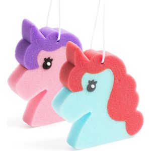 Badspons voor Kind - Spons Douche Meisje - Eenhoorn Sponzen - 16cm