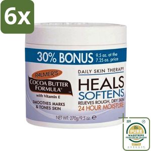 Palmers - Huidverzorging - Cocoa Butter Formula - Verzachtend - Cream Jar - 270 g - Voordeelverpakking - 6 stuks - Cacaoboter - Vitamine E