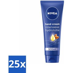 25 x NIVEA - Handcrème - Verzorgend - Intensieve Hydratatie - 100 ml - Handcrème - Handverzorging - Droge Handen - Hydratatie - Amandelolie