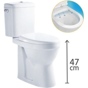 Nemo Go XJoy toilet – WC Pot – Spoelrandloos – 47x36.5x66 cm - Porselein – Wit