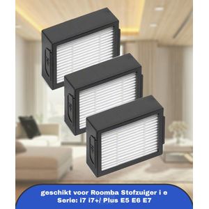 12-pack vervanging hoogrendement filter geschikt voor Roomba Stofzuiger i e Serie: i7 i7+/ Plus E5 E6 E7
