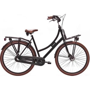 Avalon Cargo Transportfiets - Damesfiets 28 Inch - 3 versnellingen - Matzwart