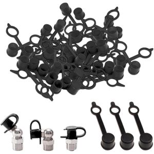 Allecto Plus - Smeernippel beschermdoppen, assortiment van 100 stuks in M6/M8/M10, beschermdoppen voor smeernippels, vetmondkap voor auto's en motorfietsen.