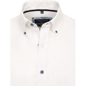 Casa Moda Wit Linnen Overhemd Button Down Boord - XL