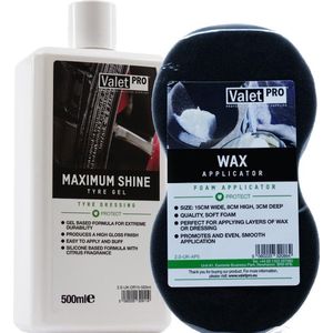 Valet Pro - Maxium Tyre Shine & Wax Pad -  twv € 31,98
