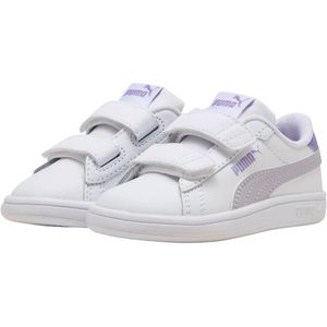 Puma - Smash 3.0 L V Inf - Sneakers - Wit - Lichtgrijs - Paars