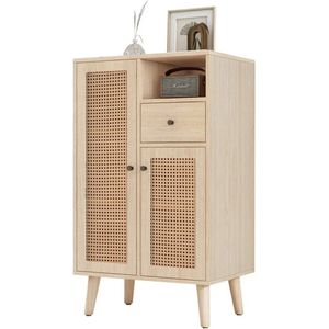 Kibus Rotan Landelijkst stijl kast - Opbergkast - Decoratieve kast - 60x40x101CM