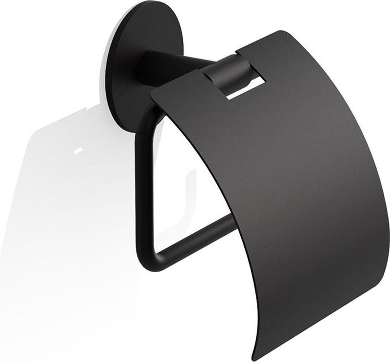 Decor Walther - Basic - WC Rolhouder - Zwart - Zelfklevend