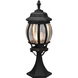 TRIO ELVO - Paalverlichting - Zwart mat - excl. 1x E27 4W - Buitenverlichting - IP23