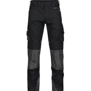 DASSY® Nova Werkbroek met kniezakken - maat 60 - ZWART/ANTRACIETGRIJS