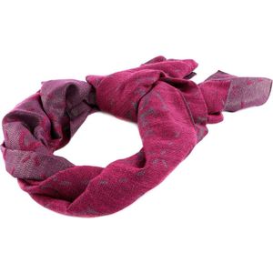 GUESS Sjaal Vikky Scarf 80X180 Wine Berry (rood)paars