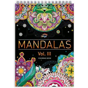 Colorya Kleurboek voor volwassenen, Mandalas Edition Vol. III – A4-formaat – kleurboek tegen stress – zen – gebruik – premium papier, loopt niet af, eenzijdig bedrukt