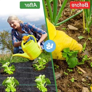 Titel suggestie: Garden cloth 1 m x 20 m - 20 m² weed fleece for water permeability 90 g/m² extra strong film for flower bed driveway