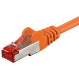 CAT6 S/FTP (PIMF) patchkabel / internetkabel 25 meter oranje - netwerkkabel