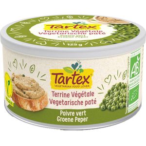 Tartex Paté Groene Peper Bio 125 gr