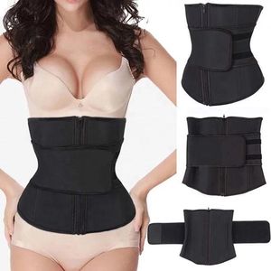 LOUZIR  'Waist Plus' sport waisttrainer - Neopreen- nylon 7 stalen baleinen - Afslank Band- corset- Buik Korset Belt -maat S