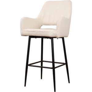DS4U® Lenon barkruk bouclé 2.0 - 65 cm - ivoor