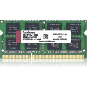 8GB Laptop RAM DDR3L/DDR3 1600MHz SODIMM Geheugen Upgrade
