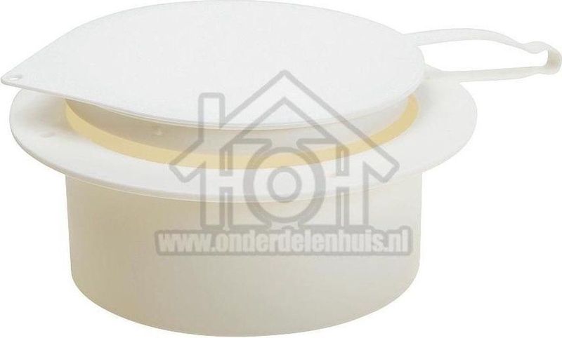 Reserveconnector - Luchtkanaal - Wit - Kunststof - Buitenmaat 161 mm