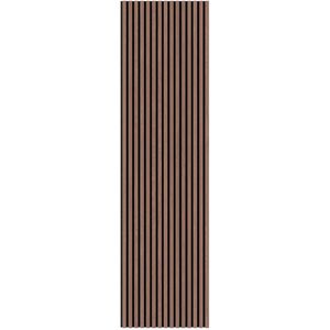 Akoestisch wandpaneel hout - Bruin walnoot - 260x52,6cm