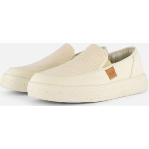 HEYDUDE Sunapee Instappers - Beige - Katoen - Flexibel en Wasbaar