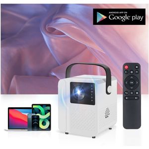 Boscer T2 PRO - Draagbare Mini Projector - HD - Met WiFi 6 en Bluetooth