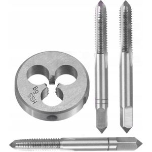 M5x0,8 Schroefdraad Tap- en Ponsset - 4-delig