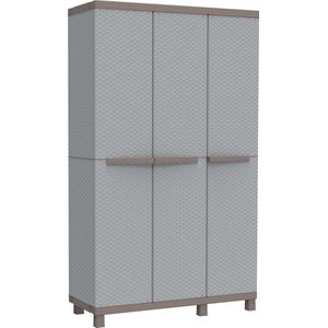 JGS® - Multifunctionele Terry Kast in Rotan-Look 102x39x170cm Duurzaam & Veelzijdig-