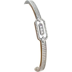 Nacreous Diamond Bracelet White Gold