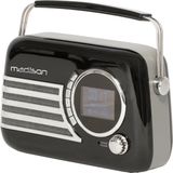 Freesound - VR40BK-DAB - Retro Radio - Zwart - DAB FM Bluetooth Accu