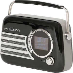 Freesound - VR40BK-DAB - Retro Radio - Zwart - DAB FM Bluetooth Accu