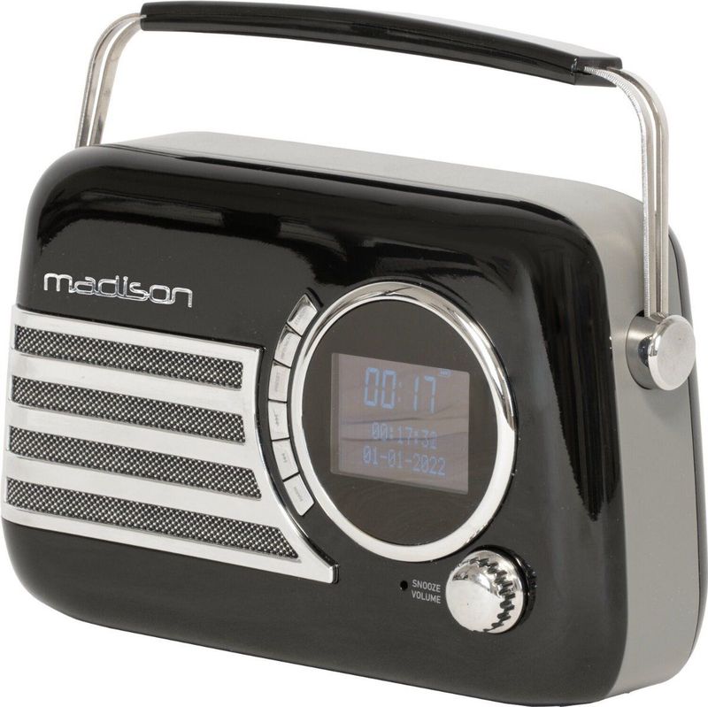 Freesound - VR40BK-DAB - Retro Radio - Zwart - DAB FM Bluetooth Accu