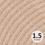 Strijkijzersnoer - Beige - 1,5 Meter - Geschikt voor Hanglampen