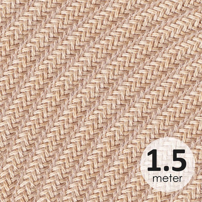 Strijkijzersnoer - Beige - 1,5 Meter - Geschikt voor Hanglampen