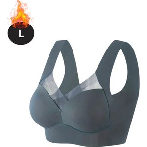 Livano BH Zonder Beugel - Zonder Bandjes - Push-up Bh's - Comfort Beha - Comfortabel - Sterk - Dames - Donkerblauw - Maat L