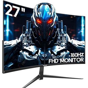 Gaming Monitor - 27 inch - Gebogen - Full HD - 180Hz - FreeSync & G-Sync - HDR10 - HDMI & DP - Frameloos