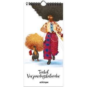 EchtMiek - Teckel Verjaardagskalender - kalender - planner - teckel