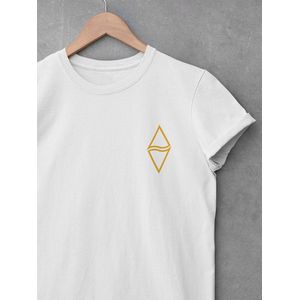 Shirt - Outdoor adventure awaits - Outdoor Goeroe | Avontuur | Buitensport | Natuur | Wandelen | Mountainbike | Klimmen | Survival | Outdoor | Kamperen | Boulderen | Wit & Zwart