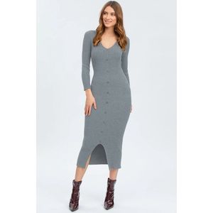 PIETRO Brunelli DRESS BELLA DRESS THREE-QUARTER SLEEVE LIGHT GREY S