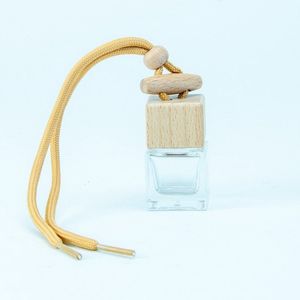 Auto Luchtverfrisser Met Houten Schroefdop – Navulbaar Geurflesje – Magnolia Bloemengeur – 7ml