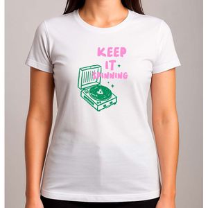 Keep It Spinning - T Shirt - GoodVibesOnly - Cute - PositiveVibes - Vibes - GoedeVibes - AlleenGoedeVibes - PositieveVibes - SchattigeVibes