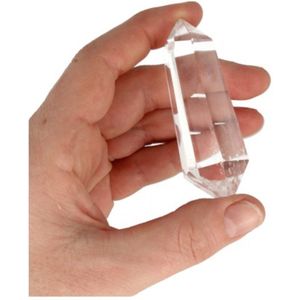 Bergkristal - Dubbeleinder - 20 tot 40 Gram - Natuurlijke Steen