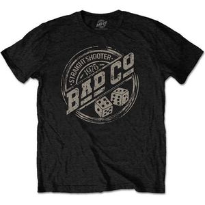 Bad Company - Straight Shooter Roundel Heren T-shirt - M - Zwart