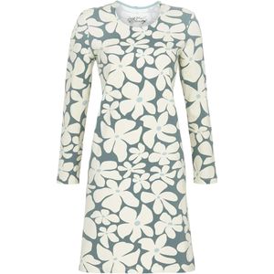 Blauw nachthemd bloemen Ringella - Blauw - Maat - 36
