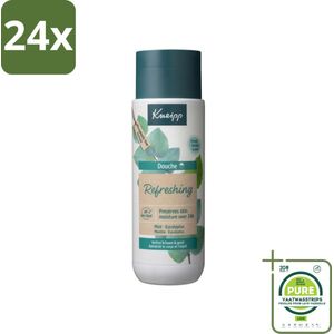 Kneipp - Douchegel - Refreshing - Mint Eucalyptus - 200 ml - Voordeelverpakking - 24 stuks - Douchegel - Verfrissend