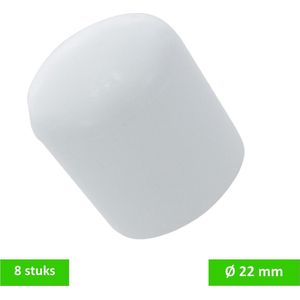 Deltafix - Peerdop - 22mm - Wit - 8 Stuks