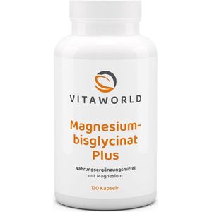 Vitaworld magnesium bisglycinate (bisglycinaat) plus 120 capsules