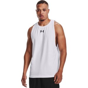Under Armour - UA Baseline - Basketball-Shirt - Wit/Zwart