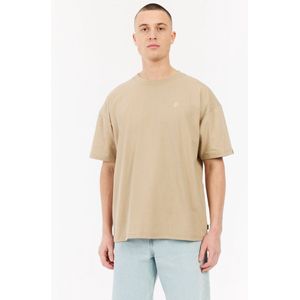 Protest Prtmatteo - T shirt Heren - Korte mouwen - Ronde hals – Bamboobeige